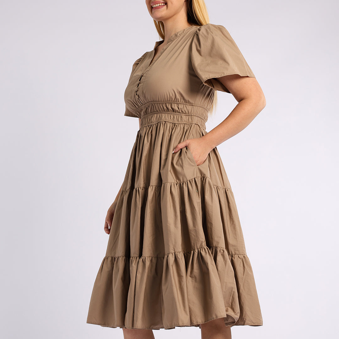 MOCCA SHORT SLEEVE  DRESS