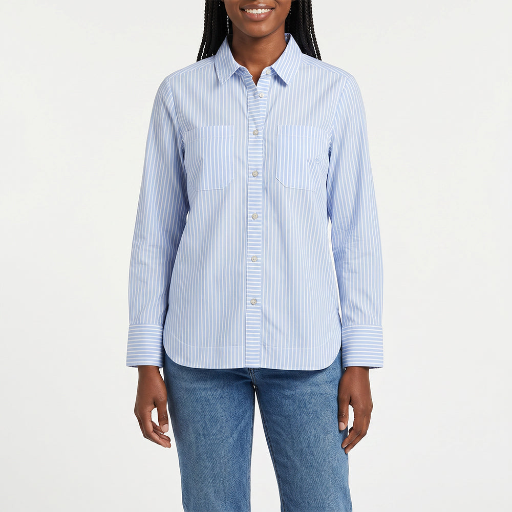 BLUE STRIPE LONG SLEEVE SHIRT
