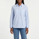BLUE STRIPE LONG SLEEVE SHIRT