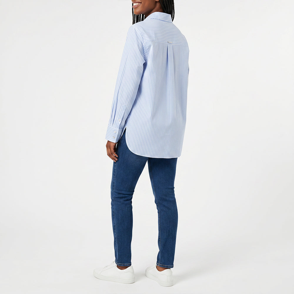 BLUE STRIPE LONG SLEEVE SHIRT