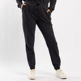 BLACK JOGGER WITH ELASTIC WAISTBAND