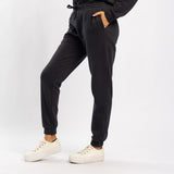 BLACK JOGGER WITH ELASTIC WAISTBAND