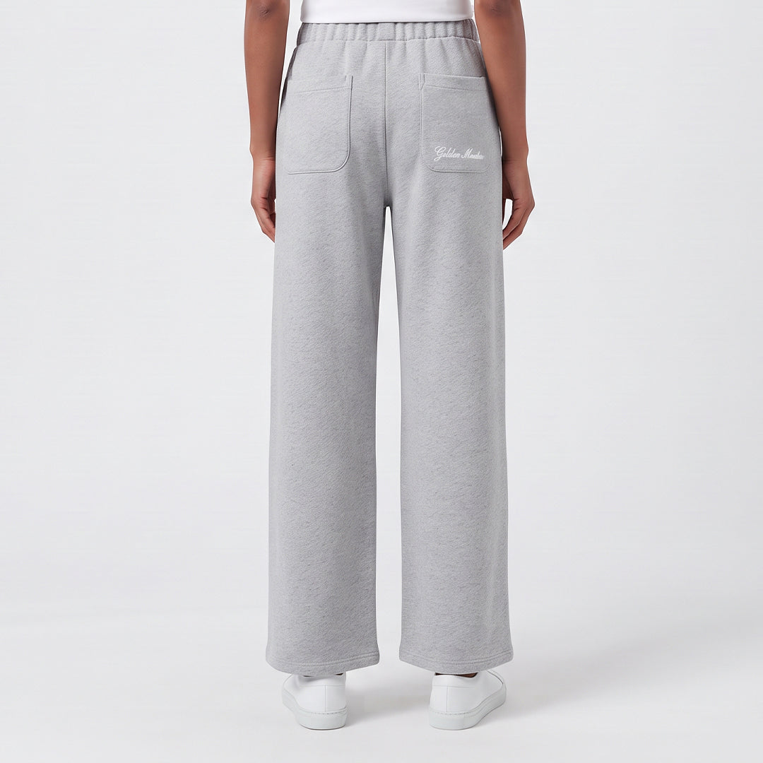 Ladies Grey Wide Leg Pant