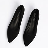 LADIES CIARRA BLACK BLOCK HEEL COURT