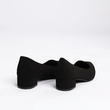 LADIES CIARRA BLACK BLOCK HEEL COURT