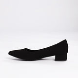 LADIES CIARRA BLACK BLOCK HEEL COURT