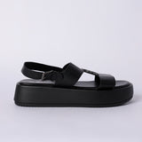 LADIES CIARRA BLACK PLATFORM SANDAL (CIARRA TRIM)