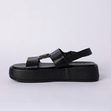 LADIES CIARRA BLACK PLATFORM SANDAL (CIARRA TRIM)