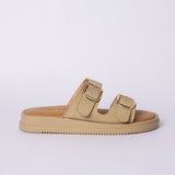 LADIES CIARRA STONE PLATFORM DOUBLE BUCKLE SANDAL