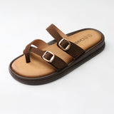 Ladies Ciarra Choc Platform Sandal