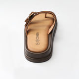 Ladies Ciarra Choc Platform Sandal
