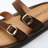 Ladies Ciarra Choc Platform Sandal