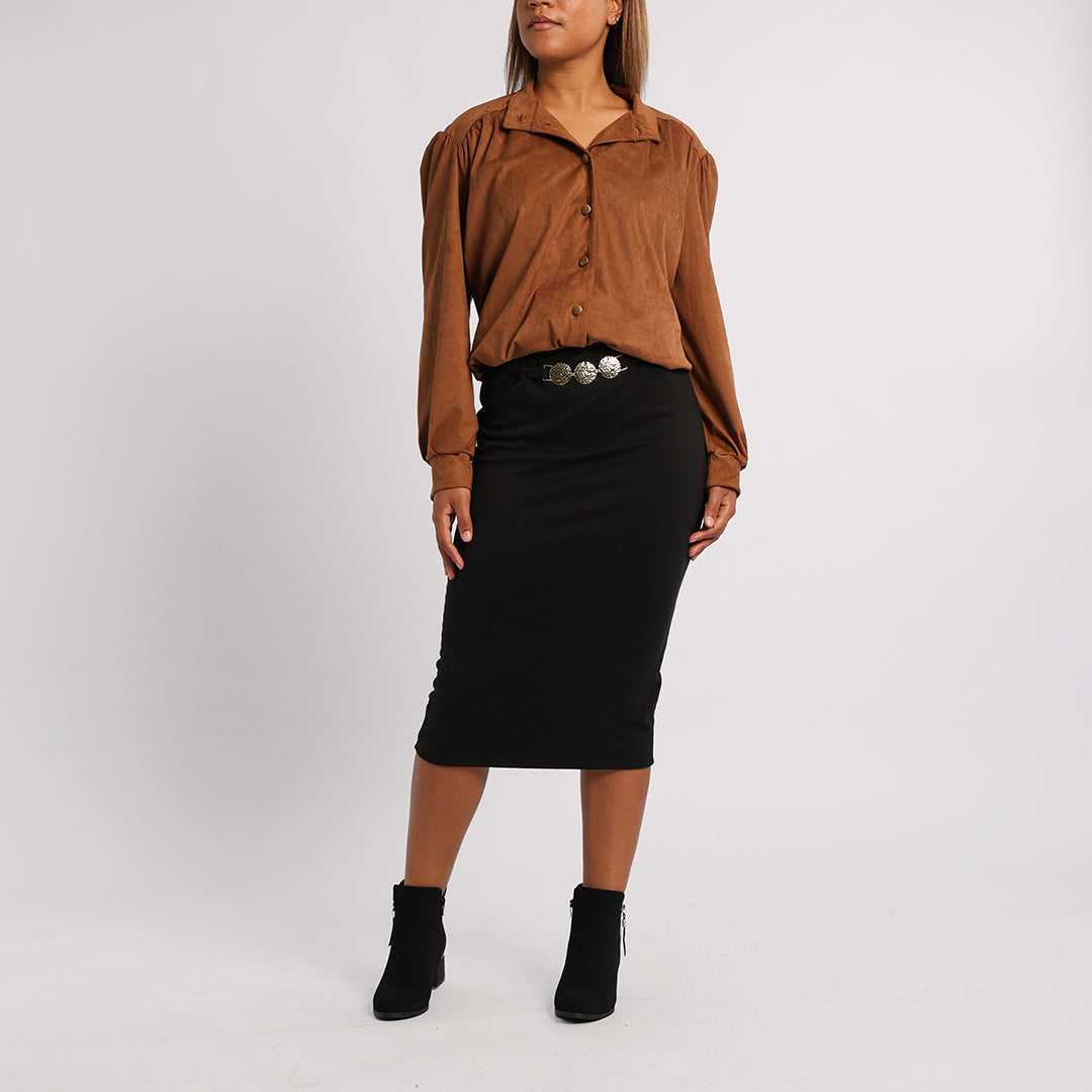 Alora Ladies Black Skirt