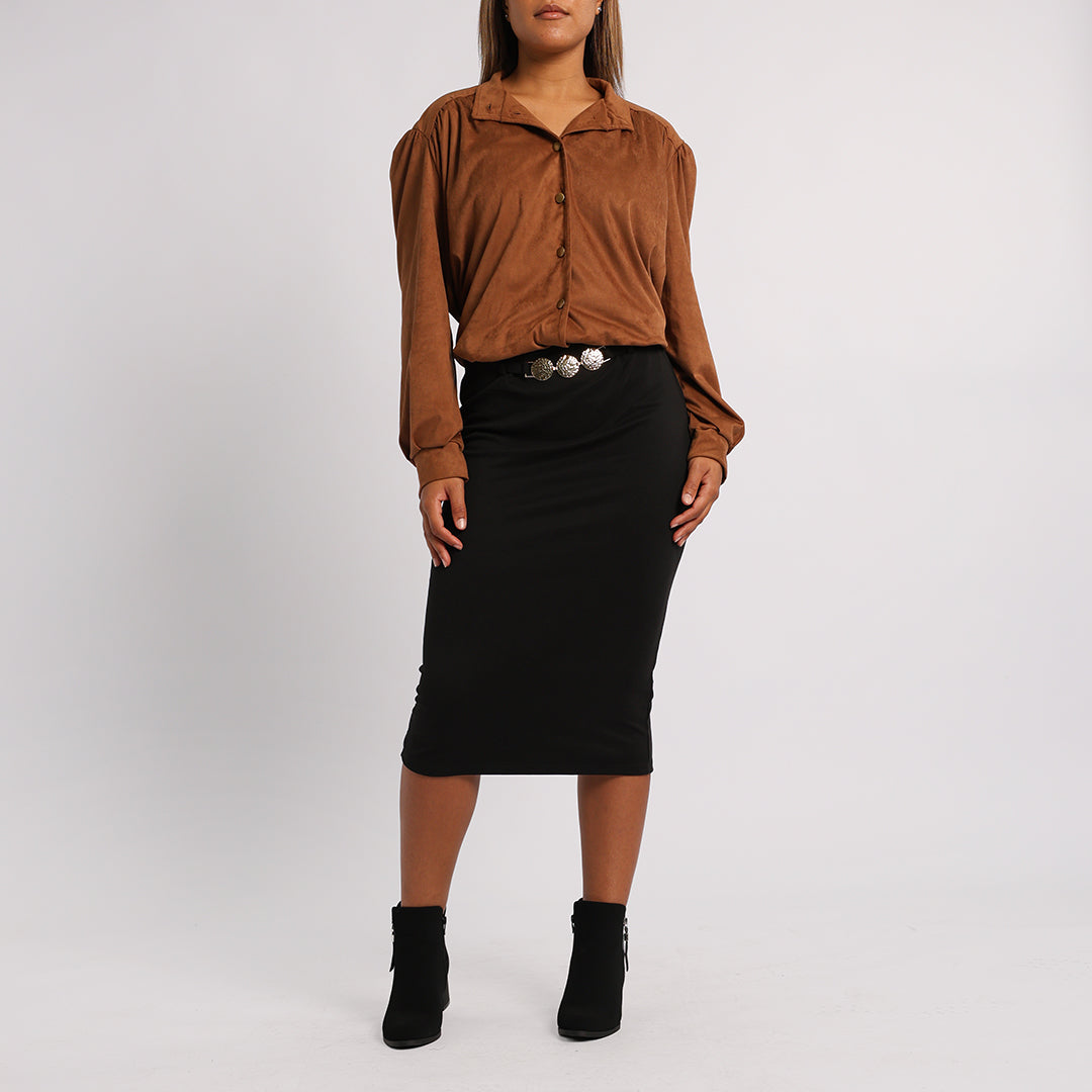Alora Ladies Black Skirt