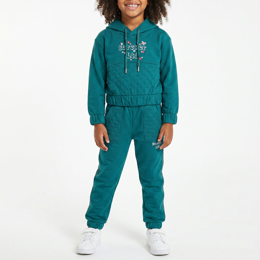 GIRLS TEAL SWEATER