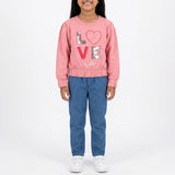 GIRLS PINK SWEATER
