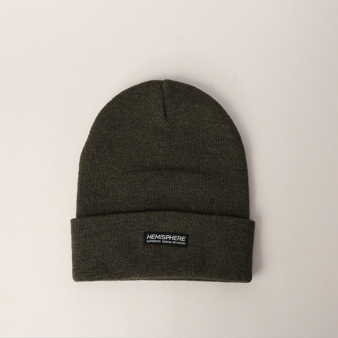 FATIGUE MELANGE TURN UP BEANIE (CLIP LOGO)