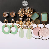 LADIES CIARRA GOLD 6 PACK EARRING SET (HOOP, STUD, PEARL DETAIL)