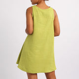 LADIES ALORA CHARTRUSE STRAPPY DRESS