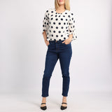 ALORA LADIES POLKADOT TOP