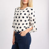ALORA LADIES POLKADOT TOP