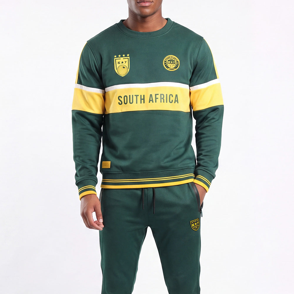 GREEN REBOUND CREW-NECK SWEATER (SOUTH AFRICA)