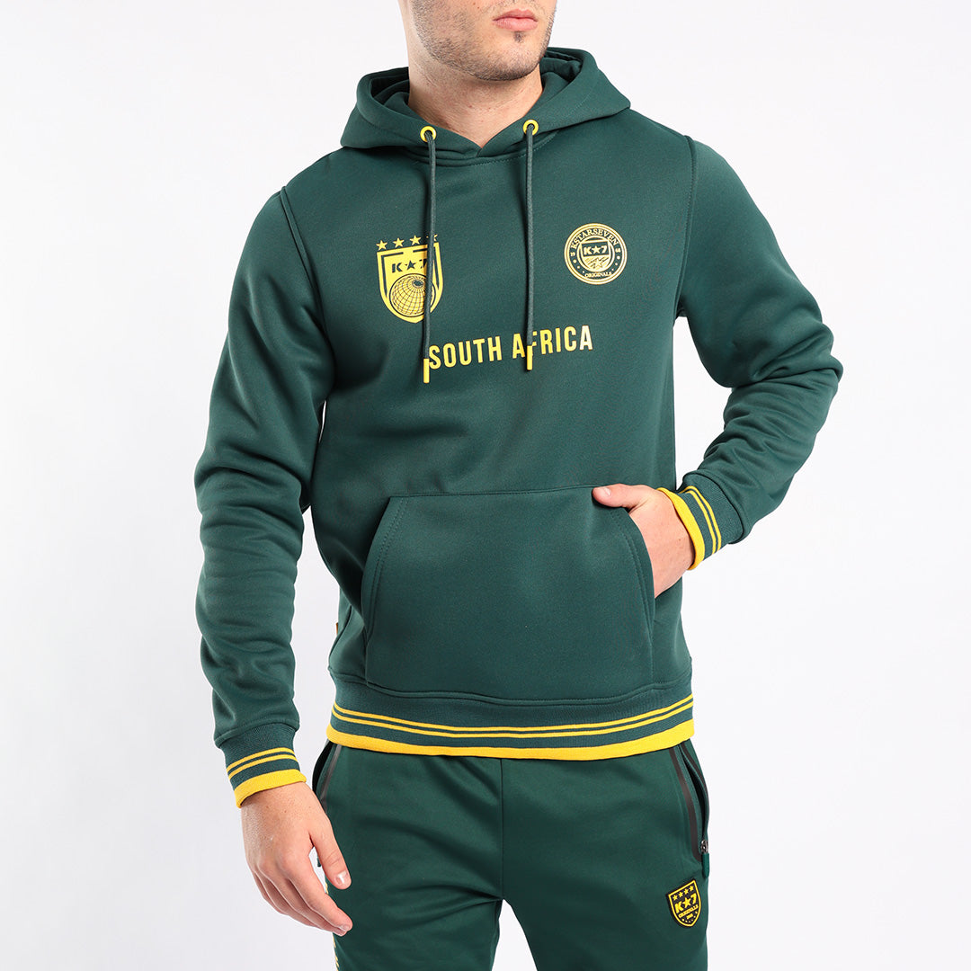 GREEN VOLLEY HOODED PRINTED SWEATER (SOUTH AFRICA)