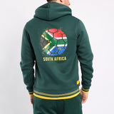 GREEN VOLLEY HOODED PRINTED SWEATER (SOUTH AFRICA)