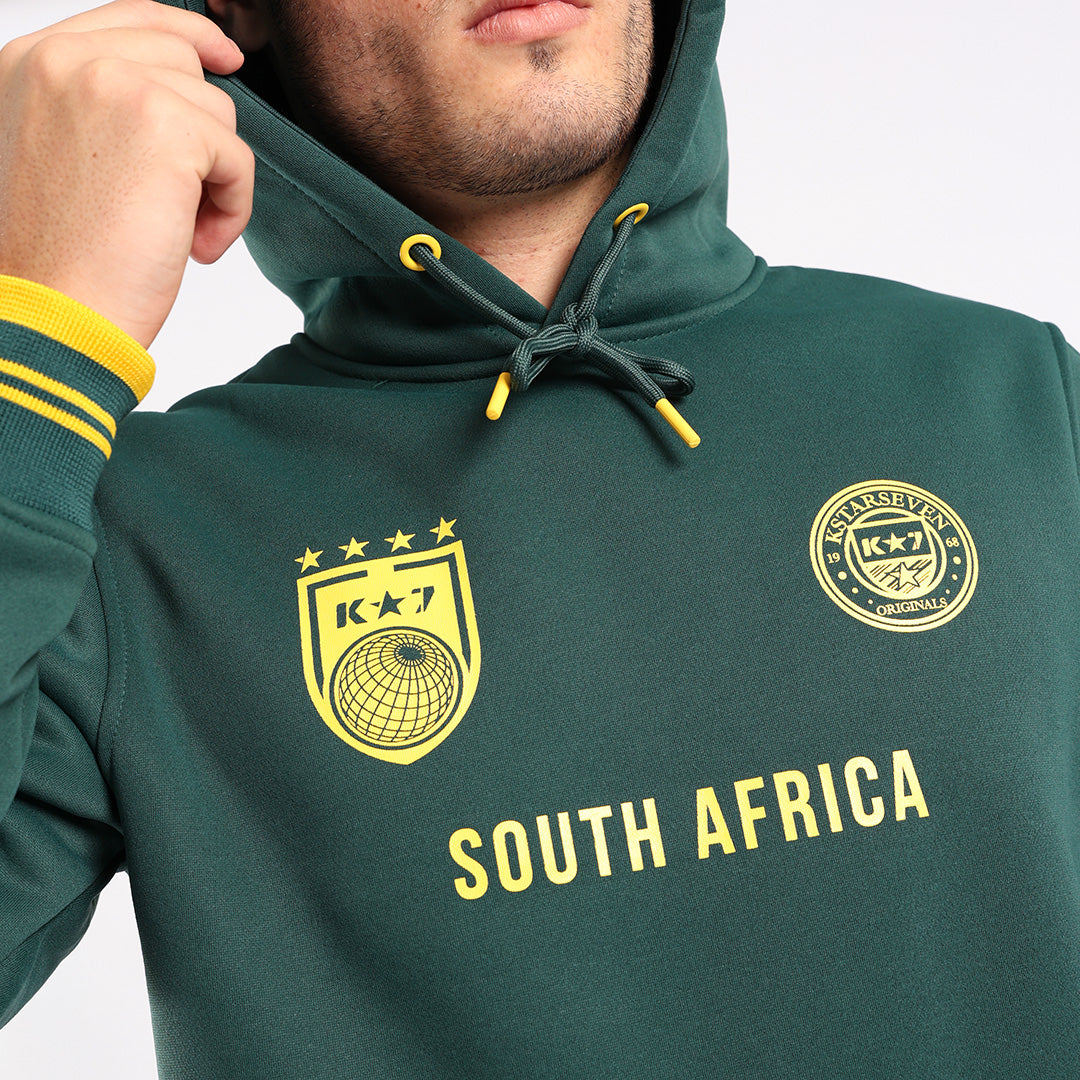 GREEN VOLLEY HOODED PRINTED SWEATER (SOUTH AFRICA)