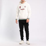 WHITE VOLLEY HOODED PRINTED SWEATER(PORTUGAL)