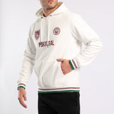 WHITE VOLLEY HOODED PRINTED SWEATER(PORTUGAL)