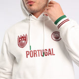 WHITE VOLLEY HOODED PRINTED SWEATER(PORTUGAL)