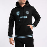 BLACK VOLLEY HOODED PRINTED SWEATER (ARGENTINA)