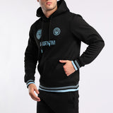 BLACK VOLLEY HOODED PRINTED SWEATER (ARGENTINA)