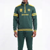 GREEN FORMATION PRINTED 1/4 ZIP SWEATER (SOUTH AFRICA)