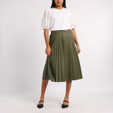 WHITE PUFFER SLEEVE TOP
