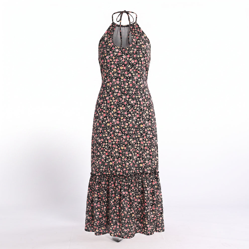 FLORAL SLEEVELESS STRAPPY DRESS