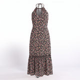 FLORAL SLEEVELESS STRAPPY DRESS