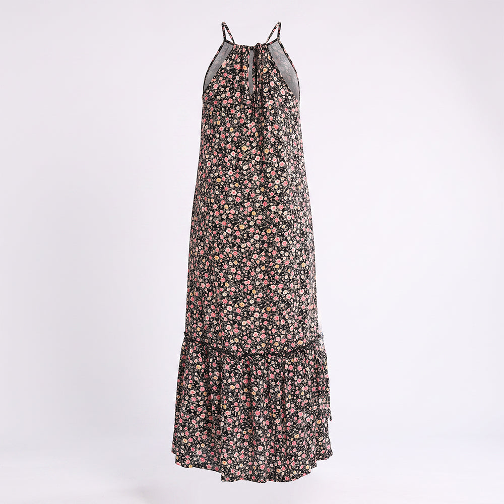 FLORAL SLEEVELESS STRAPPY DRESS