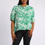GREEN FLORAL SHIRT