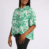 GREEN FLORAL SHIRT