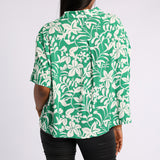 GREEN FLORAL SHIRT