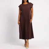 CHOC PLEATED DRESS