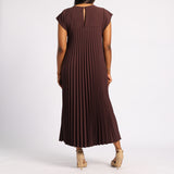 CHOC PLEATED DRESS