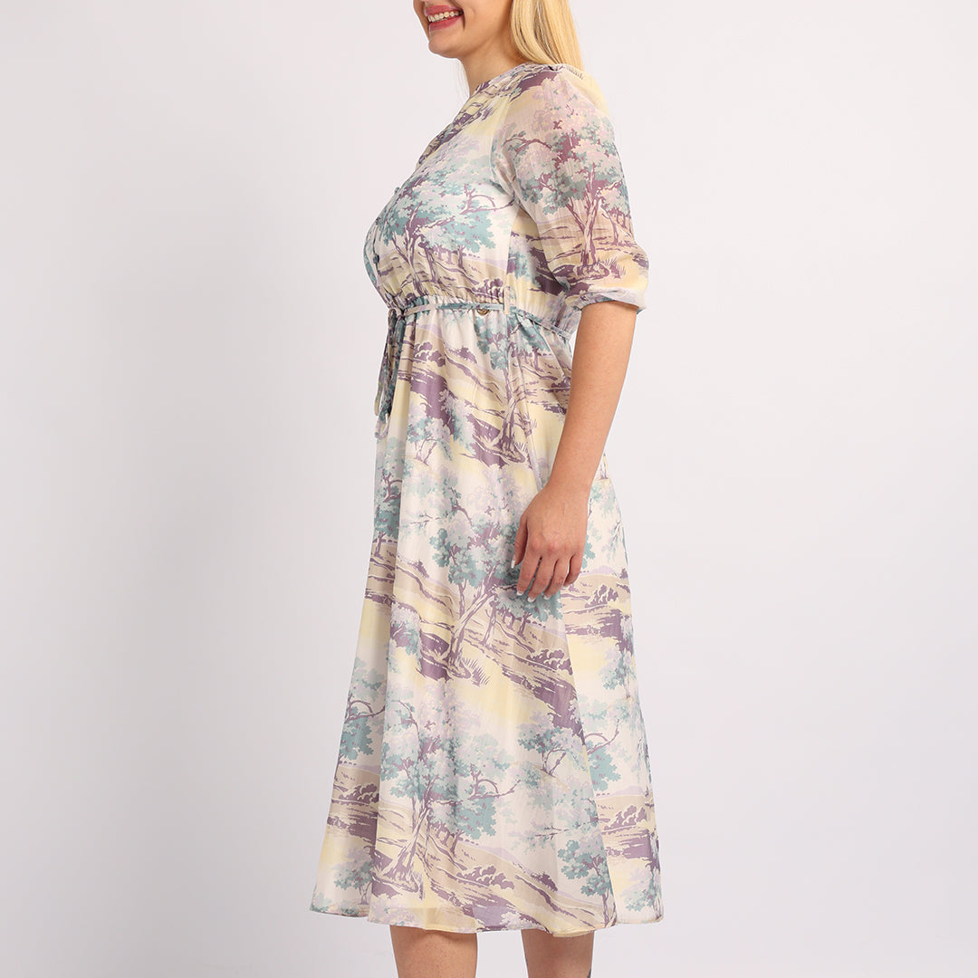 LILAC FLARE DRESS