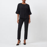 BLACK BATWING TOP