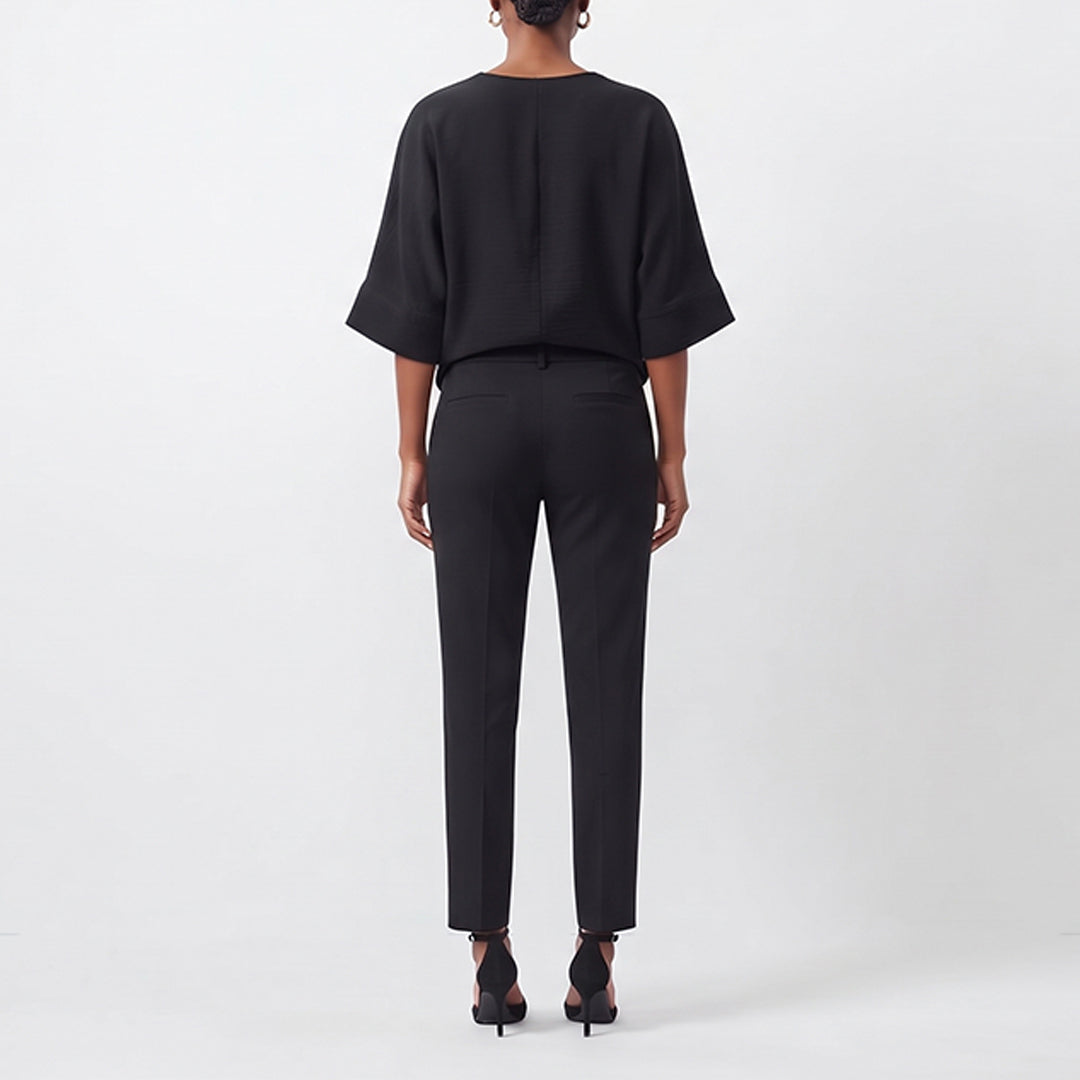 BLACK BATWING TOP