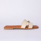 LADIES NOVA BONE PUSH IN SANDAL (OVAL TRIM