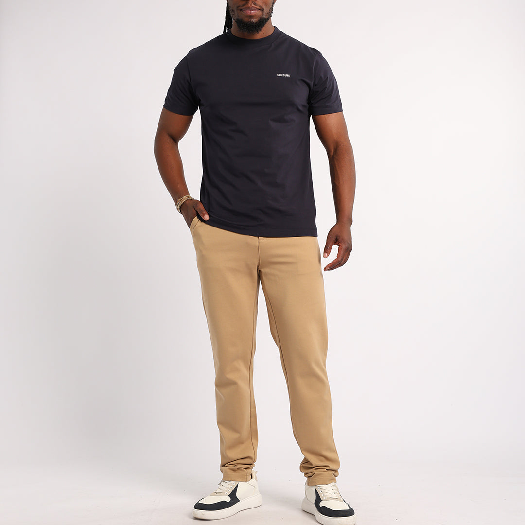 MENS STONE CONTRASTED WAISTBAND PANT