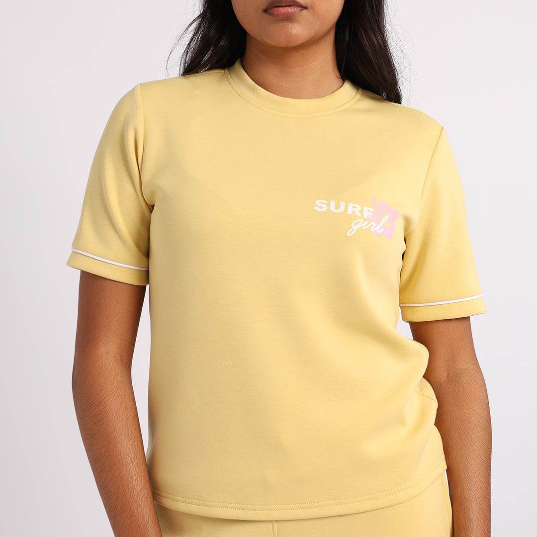 Yellow Graphic Top